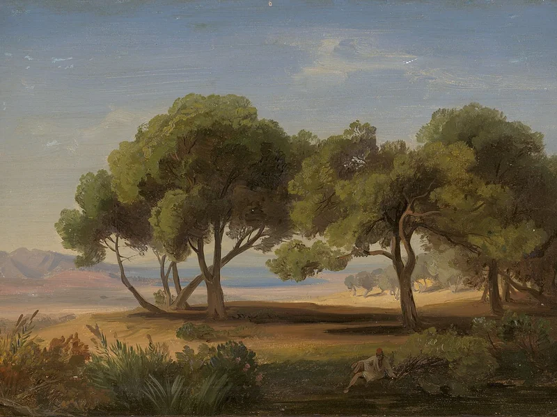 1822-August Löffler - Paesaggio nei pressi di Smirne